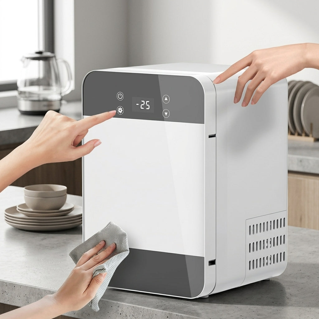 Dual Use Mini Fridge Portable Cooling Refrigerator For Dorm Home Car