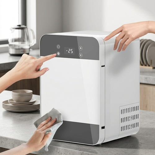 Dual Use Mini Fridge Portable Cooling Refrigerator For Dorm Home Car